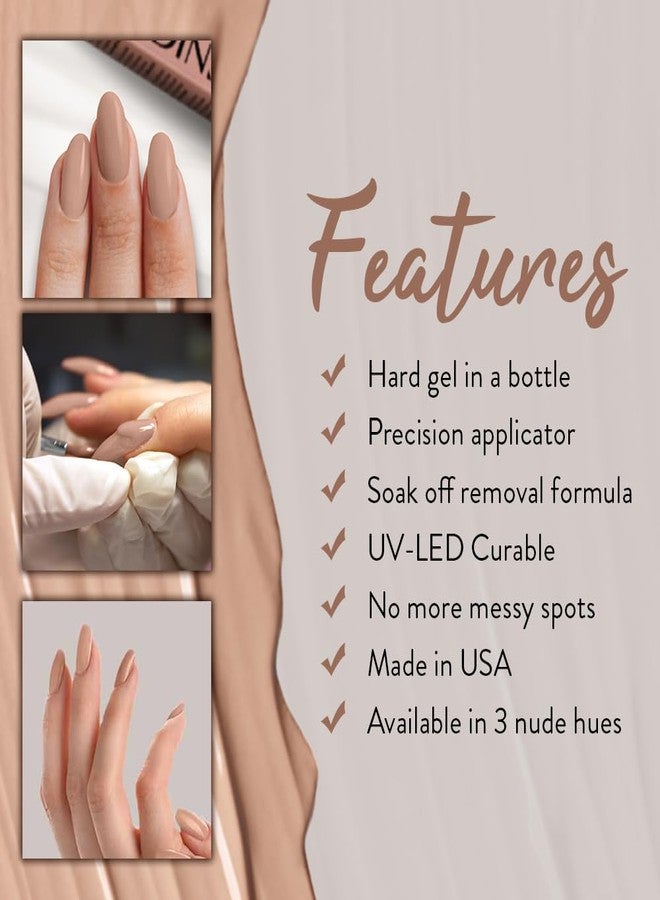 اي بي دي جل بناء الأظافر من آي بي دي، جل صلب لتطويل الأظافر، لون بيج فاتح، قابل للإزالة، مقوي للأظافر، 0.5 أونصة سائلة - Image 4